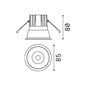 Preview: Ideal Lux GAME LED Einbauleuchte 11W ⌀85mm Weissschwarzschwarz warmweiss 192277