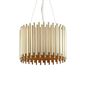 Preview: Ideal Lux PAN Pendelleuchte E27 5-fach ⌀470mm dimmbar Gold 208817