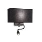 Preview: Ideal Lux HOTEL E27/LED Wandleuchte 1+1x Schwarz warmweiss 215709