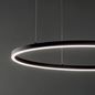 Preview: Ideal Lux ORACLE SLIM LED Pendelleuchte 32W ⌀500mm Schwarz warmweiss 229492