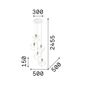 Preview: Ideal Lux ICE Pendelleuchte E27 5-fach ⌀500mm dimmbar Weiss 237671