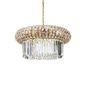 Preview: Ideal Lux NABUCCO Pendelleuchte E14 12-fach ⌀600mm dimmbar Gold 237794