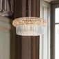 Preview: Ideal Lux NABUCCO Pendelleuchte E14 12-fach ⌀600mm dimmbar Gold 237794