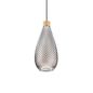 Preview: Ideal Lux BERGEN Pendelleuchte E27 ⌀160mm dimmbar Rauchglas 238838