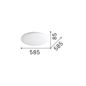 Preview: Ideal Lux LEVEL LED Deckenleuchte 37,5W ⌀585mm Weiss warmweiss 261188