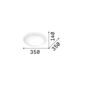 Preview: Ideal Lux ATRIUM LED Deckenleuchte 12W ⌀350mm Weiss warmweiss 265803