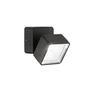 Preview: Ideal Lux OMEGA SQUARE LED Wandleuchte 7W Schwarz IP54 neutralweiss 285535