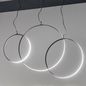 Preview: Ideal Lux CIRCUS LED Pendelleuchte 29W Schwarz warmweiss 291345