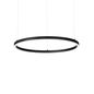 Preview: Ideal Lux ORACLE SLIM LED Pendelleuchte 39W ⌀700mm dimmbar Schwarz warmweiss 304397