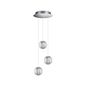 Preview: Ideal Lux DIAMOND Pendelleuchte 5x ⌀250mm Klar 305295