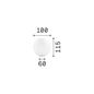 Preview: Ideal Lux MAPA BIANCO G9 Tischleuchte ⌀100mm dimmbar Weiss warmweiss 310817