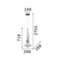 Preview: Ideal Lux LUMIERE LED Pendelleuchte 27W ⌀280mm Weiss warmweiss 314143