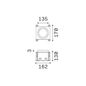 Preview: Ideal Lux TAURUS LED Einbauleuchte 11W Stahlfarben IP67 warmweiss 325668