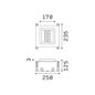 Preview: Ideal Lux TAURUS LED Einbauleuchte 14W Stahlfarben IP67 warmweiss 325682