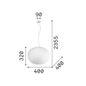 Preview: Ideal Lux COTTON Pendelleuchte E27 ⌀400mm dimmbar Weiss 327884