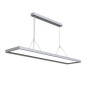 Preview: ISOLED LED Office Pro Pendelleuchte Up+Down, 20+40W, silber, UGR19, 4000K, 1-10V dimmbar