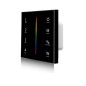 Preview: ISOLED Sys-Pro RGB+W 4 Zonen Einbau-Touch-Fernbedienung + DMX Output, schwarz, 230V