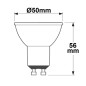 Preview: ISOLED GU10 LED Strahler 5,5W, 60°, prismatisch, warmweiß, CRI90, 3-Stufen dimmbar