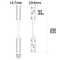 Preview: ISOLED Track48 Linear-Verbinder flexibel, 180° biegbar, stromführend, max. 6A, 4-polig