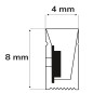 Preview: ISOLED LED NEON930 Flexband B04H08, 24V DC, 10W, IP67, 3000K, 5m Rolle, 180 LED/m, inkl. Montageclips