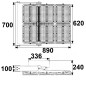 Preview: ISOLED LED Flutlicht 1.350W, 130x25° asymmetrisch, variabel, DALI dimmbar, warmweiß, IP66