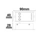 Preview: ISOLED Sys-Pro Funk Mesh Multi-PWM Dimmer mit Bedientasten, 1 Kanal, 12-24V DC 12-20A