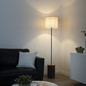 Preview: JUST LIGHT BARK Stehleuchte E27 max.40W Braun/Cremeweiß 11234-79