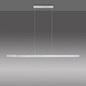 Preview: JUST LIGHT LUZI LED Pendelleuchte Warmweiss 13W 3-fach Silber/Weiß 100-180cm 11660-95