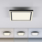 Preview: JUST LIGHT EDGING-SMART LED Deckenleuchte Steuerbare Lichtfarbe 32W Schwarz/Weiß 14450-18