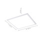 Preview: JUST LIGHT FLAT LED Deckenleuchte Steuerbare Lichtfarbe 17W Weiß 14530-16