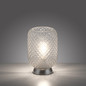 Preview: JUST LIGHT REISHI Tischleuchte E27 max.40W Silber/Transparent 14906-55