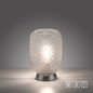 Preview: JUST LIGHT REISHI Tischleuchte E27 max.40W Silber/Transparent 14906-55