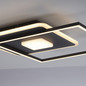 Preview: JUST LIGHT DOMINO LED Deckenleuchte Warmweiss 26W Schwarz/Weiß 15045-18