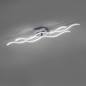 Preview: JUST LIGHT WAVE LED Deckenleuchte Warmweiss 28W Silber/Weiß 15166-55