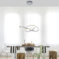 Preview: JUST LIGHT MARIA LED Pendelleuchte Warmweiss 25W Silber/Weiß 15402-95