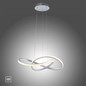 Preview: JUST LIGHT MARIA LED Pendelleuchte Warmweiss 25W Silber/Weiß 15402-95