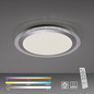 Preview: JUST LIGHT CYBA LED Deckenleuchte Steuerbare Lichtfarbe 19W Silber/Weiß 9-8cm 15411-21