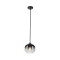 Preview: JUST LIGHT ZEA Pendelleuchte E27 max.25W Schwarz/Rauchfarben 15420-18