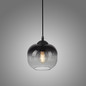 Preview: JUST LIGHT ZEA Pendelleuchte E27 max.25W Schwarz/Rauchfarben 15420-18