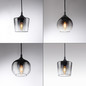 Preview: JUST LIGHT ZEA Pendelleuchte E14 max.25W 3-fach Schwarz/Rauchfarben 70-120cm 15424-18