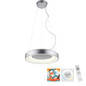 Preview: JUST LIGHT KETO ANIKA LED Pendelleuchte Steuerbare Lichtfarbe 26,5W Silber/Weiß 60-120cm 17075-21