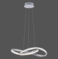 Preview: JUST LIGHT LOLAsmart-MELINDA LED Pendelleuchte Steuerbare Lichtfarbe 28W Silber/Weiß 18432-55