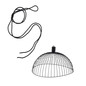 Preview: JUST LIGHT DAVID LED Pendelleuchte Warmweiss 1,5W Schwarz 29-150cm IP44 19922-18