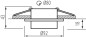 Preview: Kanlux Einbau-Downlight, Einbauleuchte LONVI Gx5,3/GU10 Weiß 35741