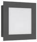 Preview: LCD Wandleuchte LED Graphit 12W Warmweiss IP44 26x26x5cm 3007LED Made in Germany