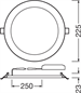 Preview: Ledvance Downlight Slim Alu 205 22W 4000K LED Einbauleuchte 4058075064027