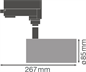 Preview: Ledvance Tracklight Spot D85 35W 35W 3000K 90Ra Nfl LED Schienenleuchte 4058075113480