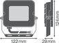 Preview: LEDVANCE FLOODLIGHT COMPACT Fluter 20W 840 SYM 100 weiss 2000lm 4000K neutralweiss IP65 4058075574793