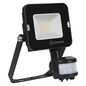 Preview: LEDVANCE FLOODLIGHT COMPACT Fluter Sensor 10W 830 SYM 100 schwarz 900lm 3000K warmweiss IP65 4058075575226