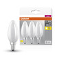 Preview: 3er Pack OSRAM LED Lampe BASE CLASSIC B 5.5W 827 Frosted E14 Warmweiss 4058075592551